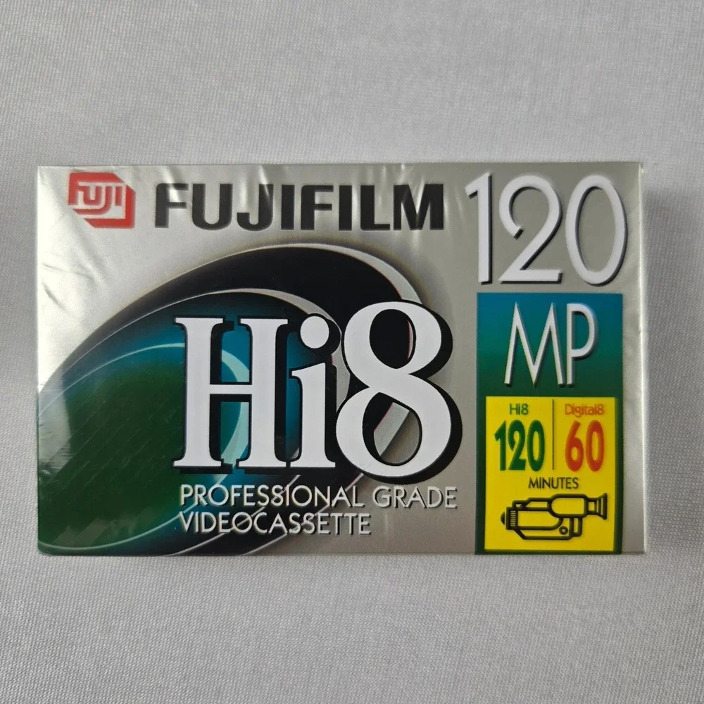 Fujifilm Hi8 MP 120 Videocassette Tapes Lot of 4 New Sealed Professional Grade